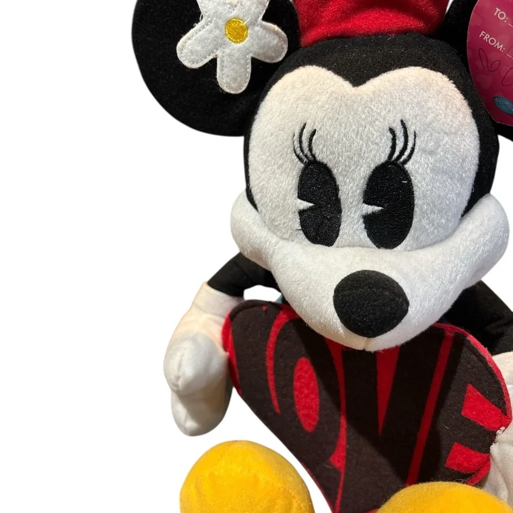Disney Minnie Mouse Stuffed Animal Red/Black/Yellow/White. Adorable & NWT! ❤️🖤💛